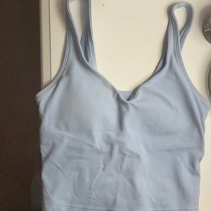 Blue Lululemon Align Crop Tank